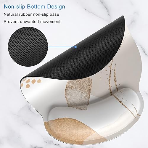 Miniatura 2 de ITNRSIIET Alfombrilla para mouse, paquete de 2 alfombrillas para mouse con reposamuñecas, alfombrillas de mouse para mouse inalámbricas,