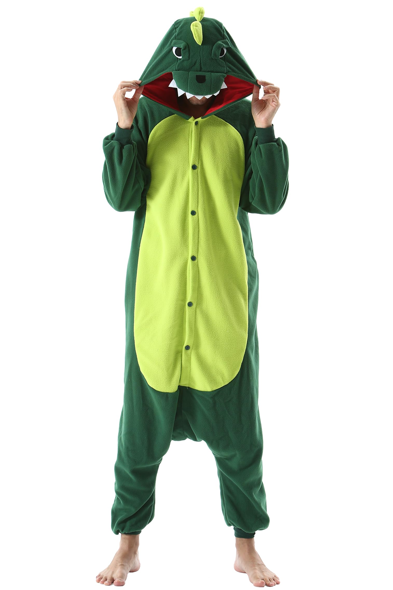 DELEY Unisex Axolotl Onesie Adult Halloween Costume Anime Axolotl Cosplay Pajamas Warm Sleepwear Homewear Size Unknown