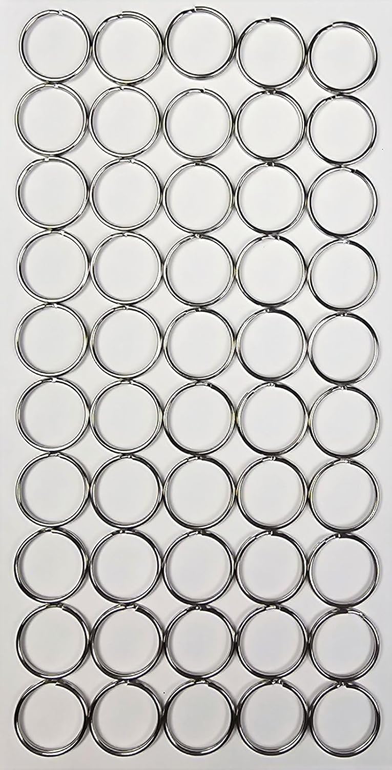 1000 PCS Metal Swivel Snap Hooks (500 Pieces) with Key Rings (500 Pieces) - Keychain Clip, Lanyard, Key, Jewelry Making, Art Crafts, Silver