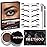 iMethod Eyebrow Stamp and Eyebrow Stencil Kit - Eye Brow Stamping Kit, Brow Stamp Trio Kit, Brow Stencil and Stamp Eyebrow Kit, Perfect Bushy Eyebrows, Reddish Brown