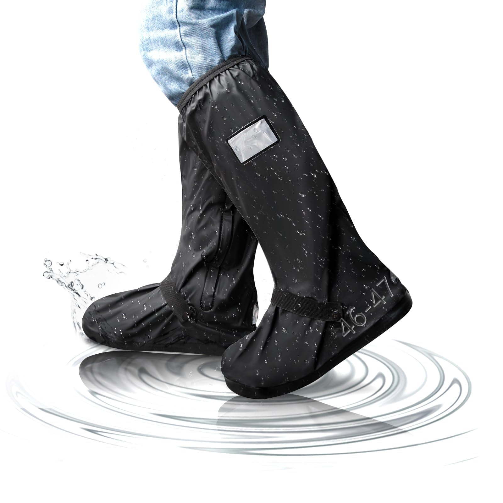 Copriscarpe Riutilizzabili Antiscivolo - 2 Paia Lavabili Impermeabili Per Casa E Esterno