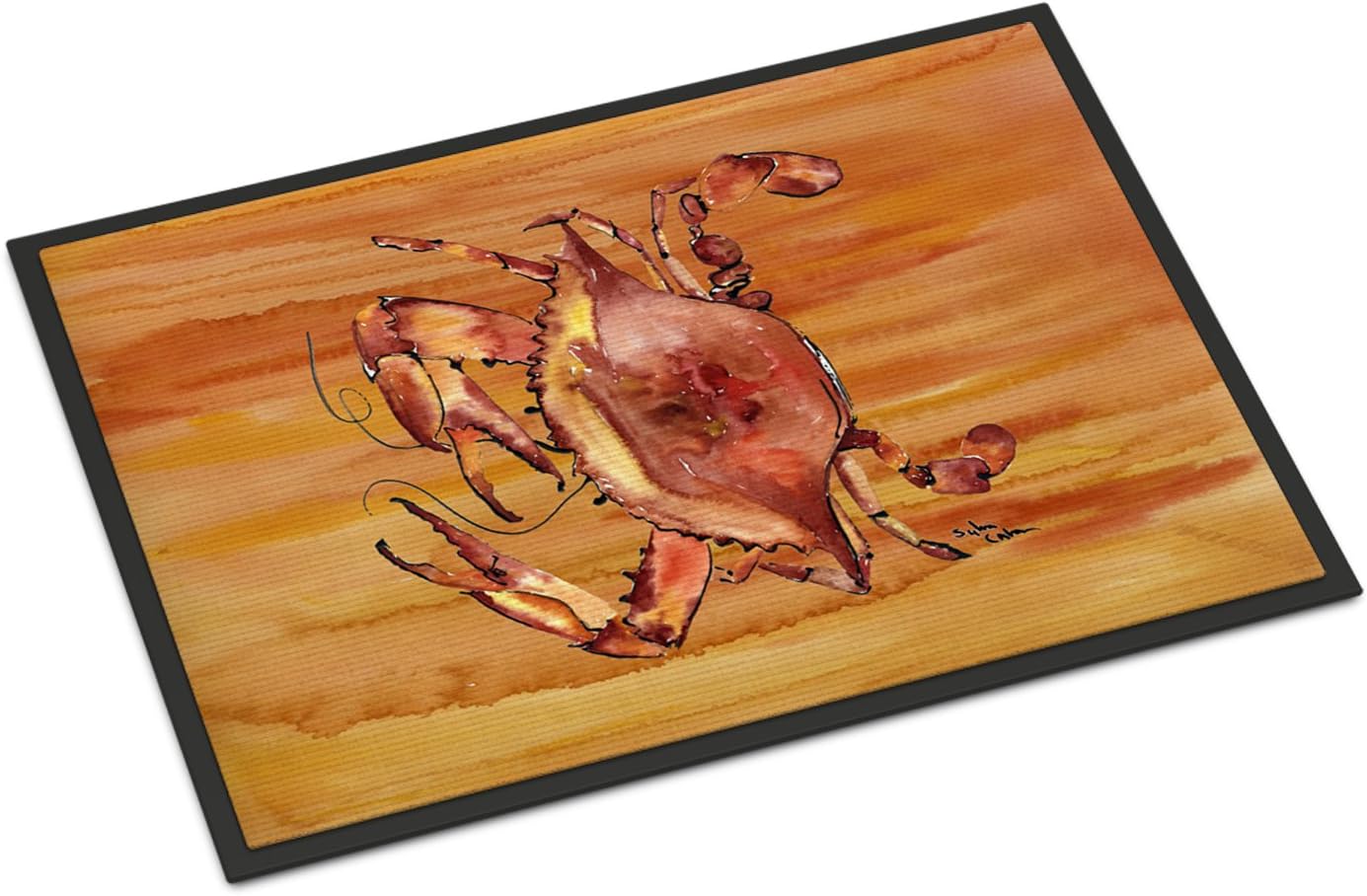 Caroline's Treasures 8139-JMAT Crab Indoor or Outdoor Doormat, 24" x 36", Multicolor
