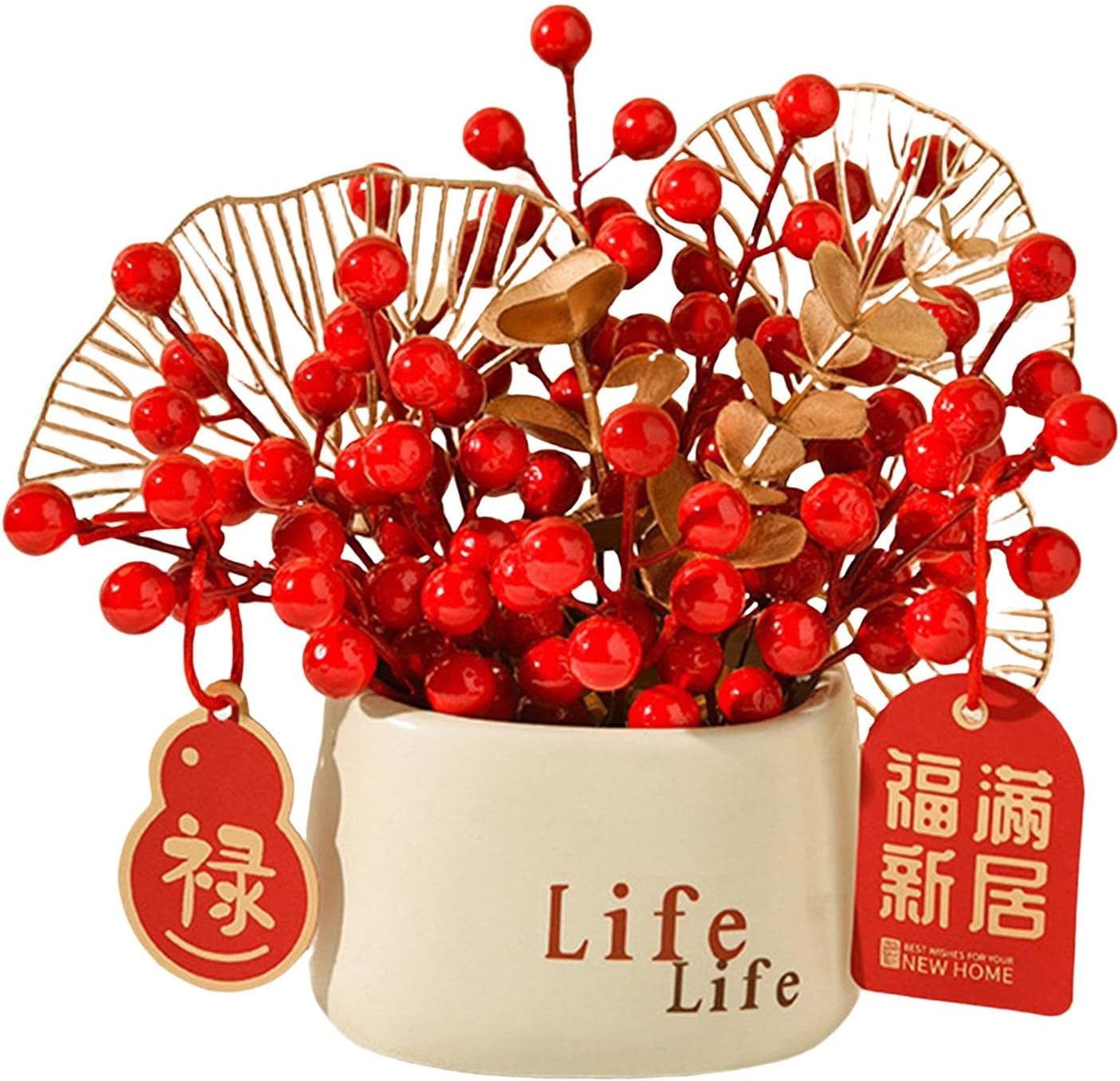 Artificial Potted Flower Floral Arrangements Housewarming