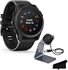 Garmin tactix 7 Standard Edition Rugged Tactical GPS Touchscreen Smartwatch, BlackSilicone Band | Sapphire Lens, Military Standard, Up to 28 Day Battery Life with Signature Series Charging Bundle