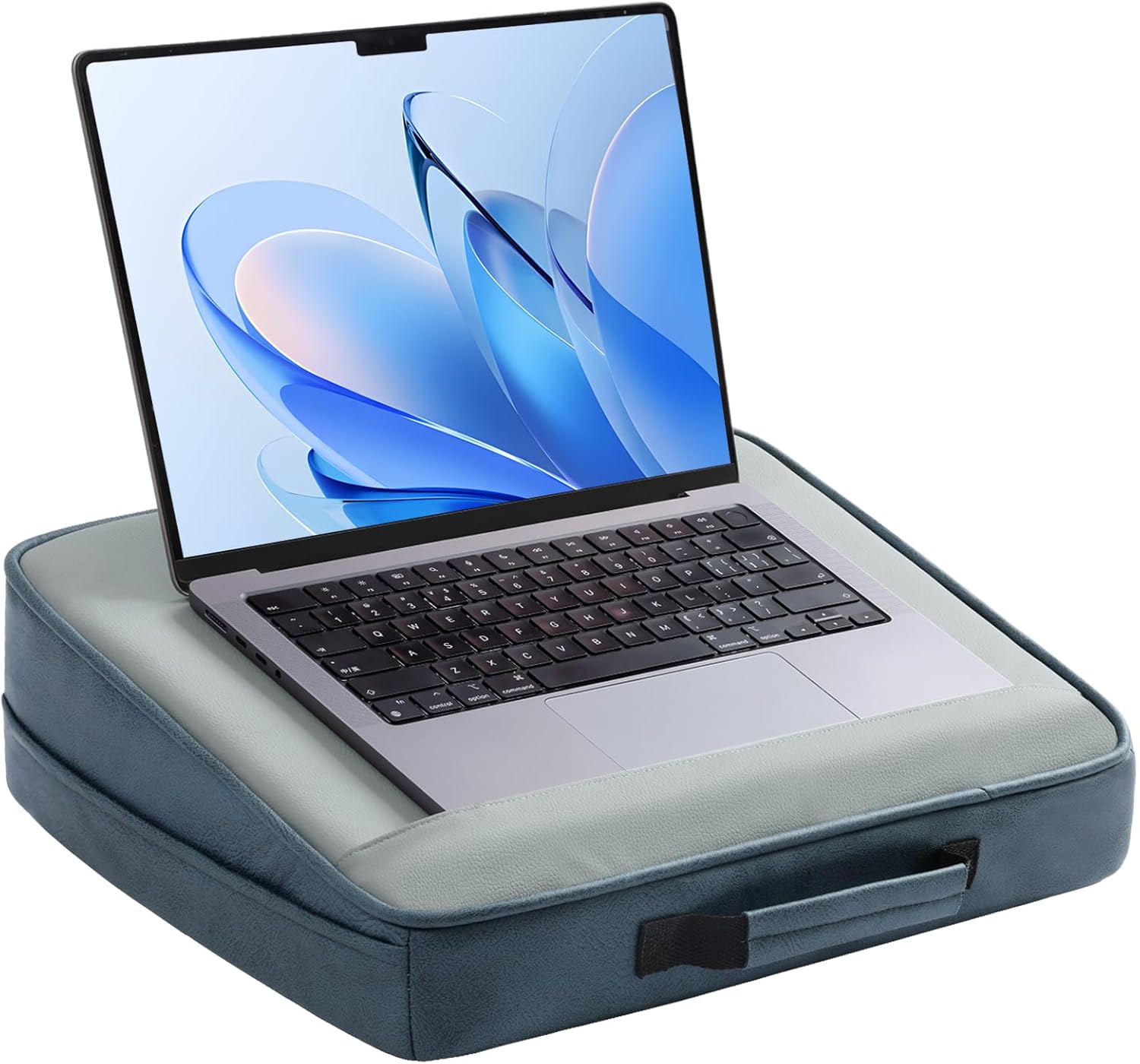 Breathable Laptop Pillow, Ultra Lightweight Lap Desk with Cushion (Navy Blue, Lap Desk)