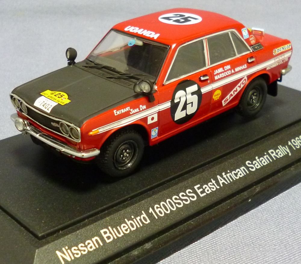 Amazon | エブロ 1/43 ニッサン ブルーバードラリー 1969サファリ