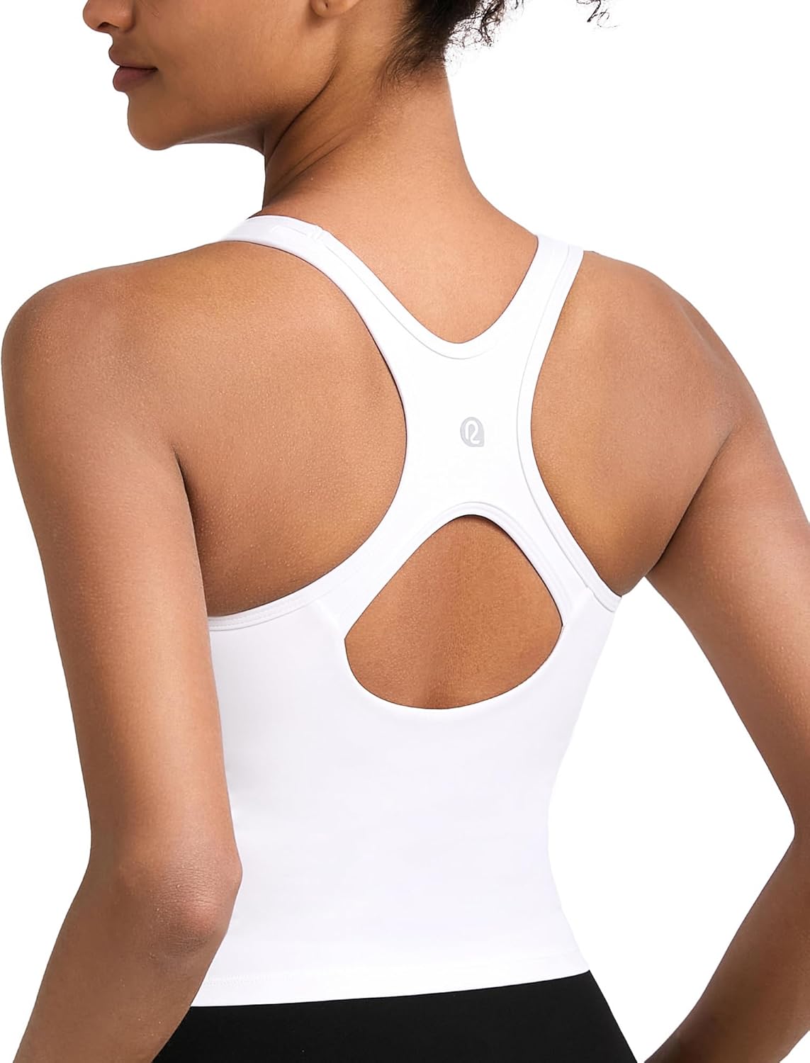 RUNNING GIRL Workout Tank Tops for Women Built in Shelf Bras Padded,Sleeveless Gym Tops Athletic Yoga Shirts