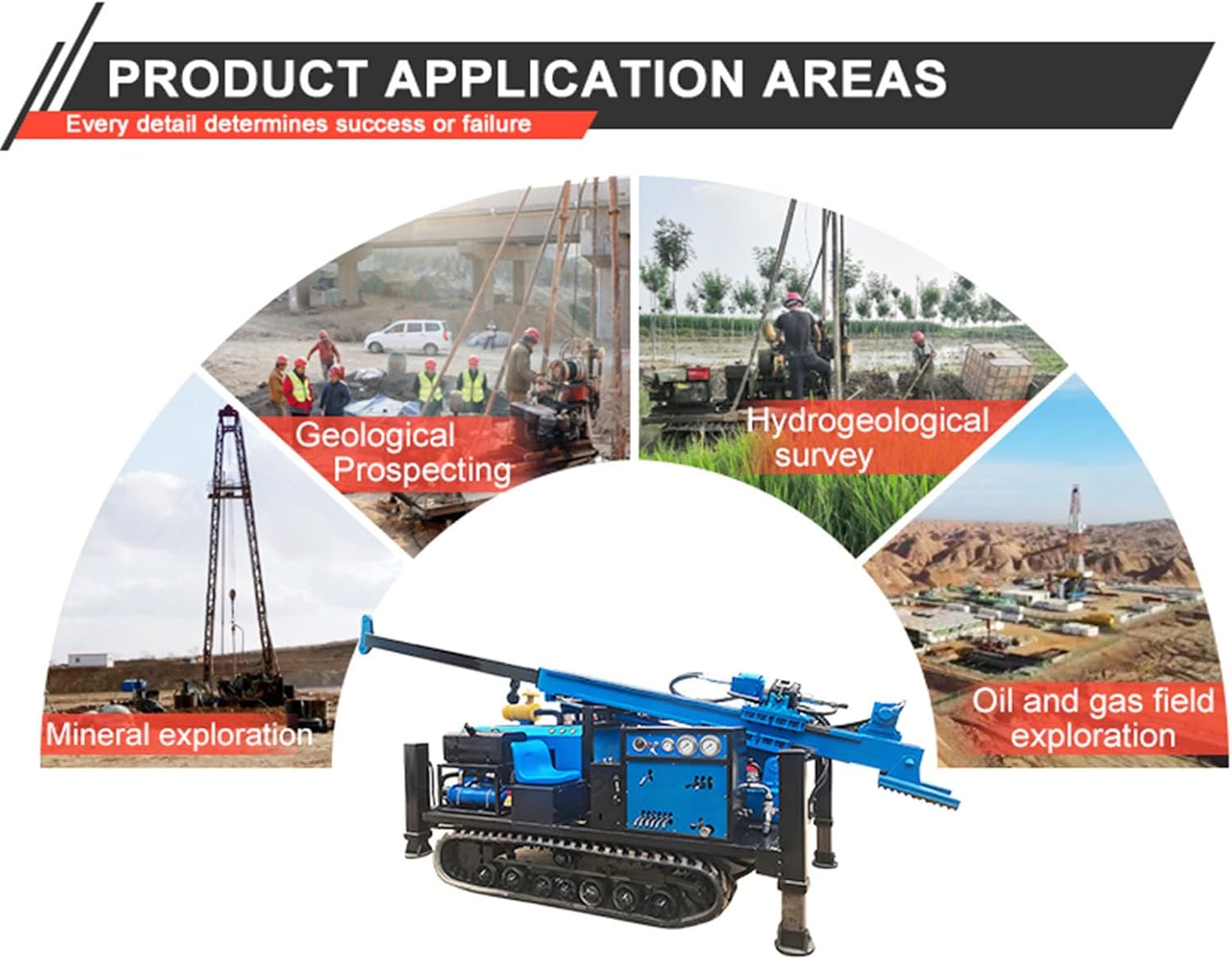 Hydraulic Core Diamond Drill Rig for Professional Exploration, Mobile Hydraulic Core Water Well Drilling Rig with Remote Control and Compact Design for Versatile Coring Drill