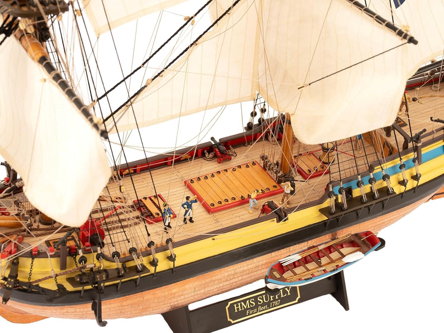 Artesanía Latina - Modello di Barca in Legno – Brigantin Army Inglese, HMS Supply - Modello 22420, Scala 1:50 - Modelli da Assemblare - Livello Medio