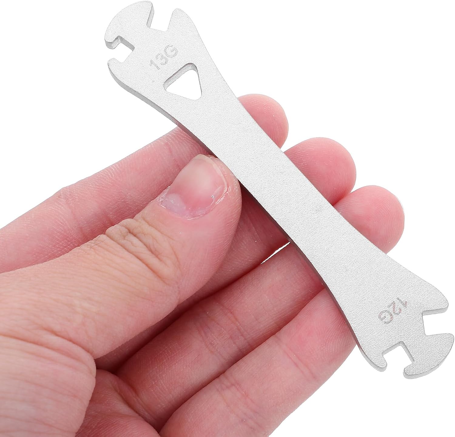 Yardwe 2pcs Bicycle Wheel Spokes Wrench Tool 12/13g Steel Spoke Repair Spanner for Mountain Bike Wheel Tension Adjustment and Rim Truing Cycling Maintenance