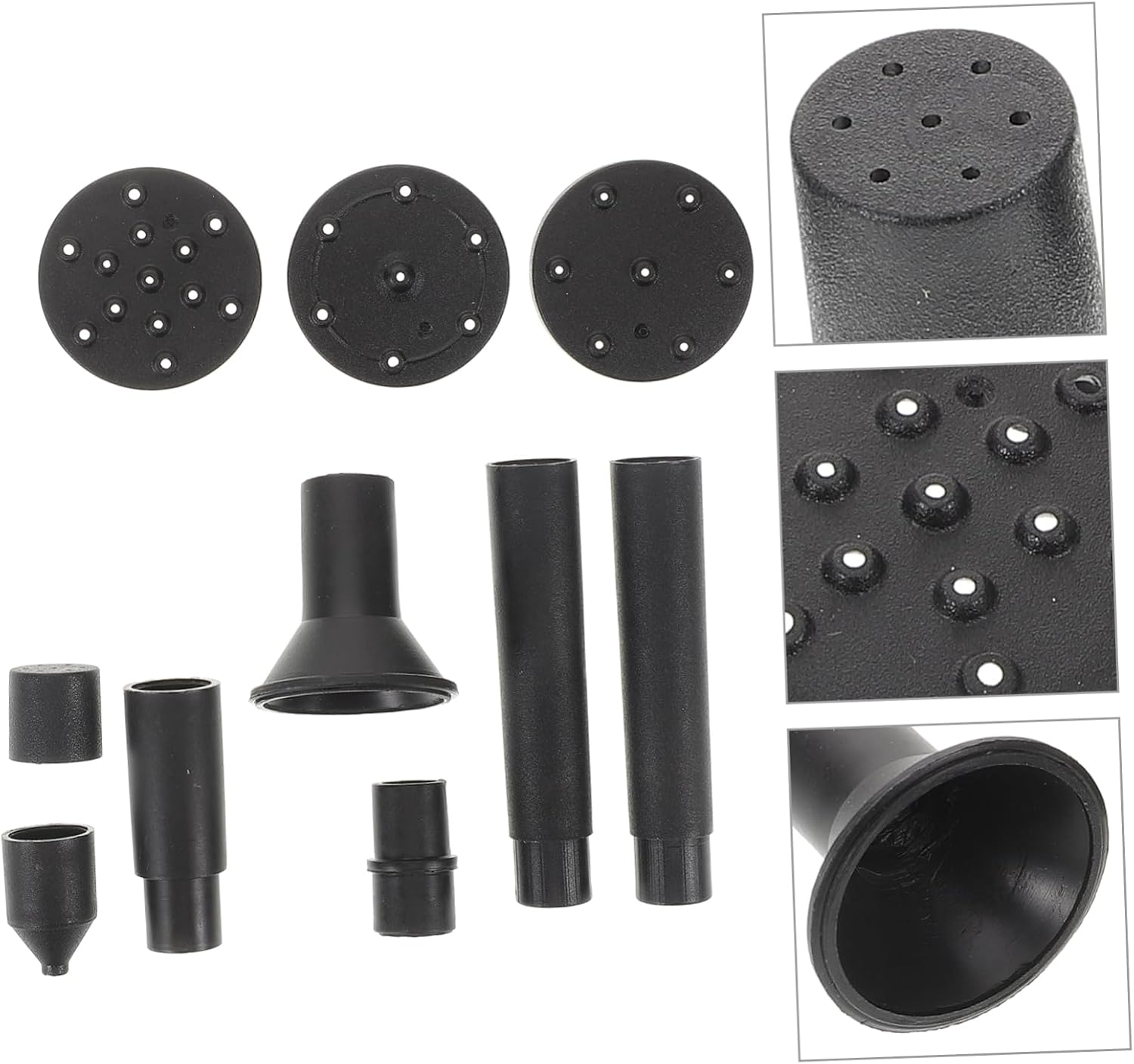 Milisten Solar Fountain Accessories 11-Piece Nozzle Kit for Outdoor Garden Pond Waterfall Pool Fountain Replacement Parts with Solar Powered Pump