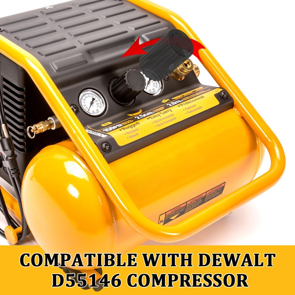 1pcs Air Compressor Regulator A18635 Knob Plastic Replacement for Dewalt Air Compressor D55146