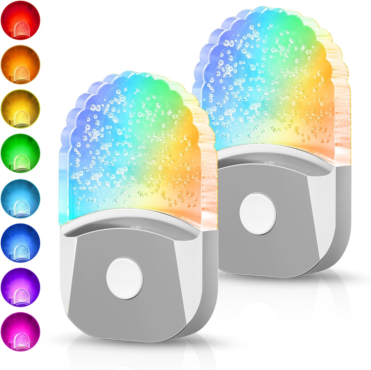 DORESshop Led Night Lights Plug into Wall, 4 Packs Amber Dimmable Dusk to Dawn Night Light for Bedroom, Kids Room, Bathroom