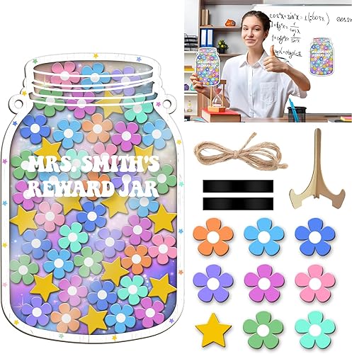 Miniatura 7 de Tarro de recompensa personalizado, tarro de recompensa magnético, tarros de recompensa para niños, tarro de recompensa de clase magnético, sistema