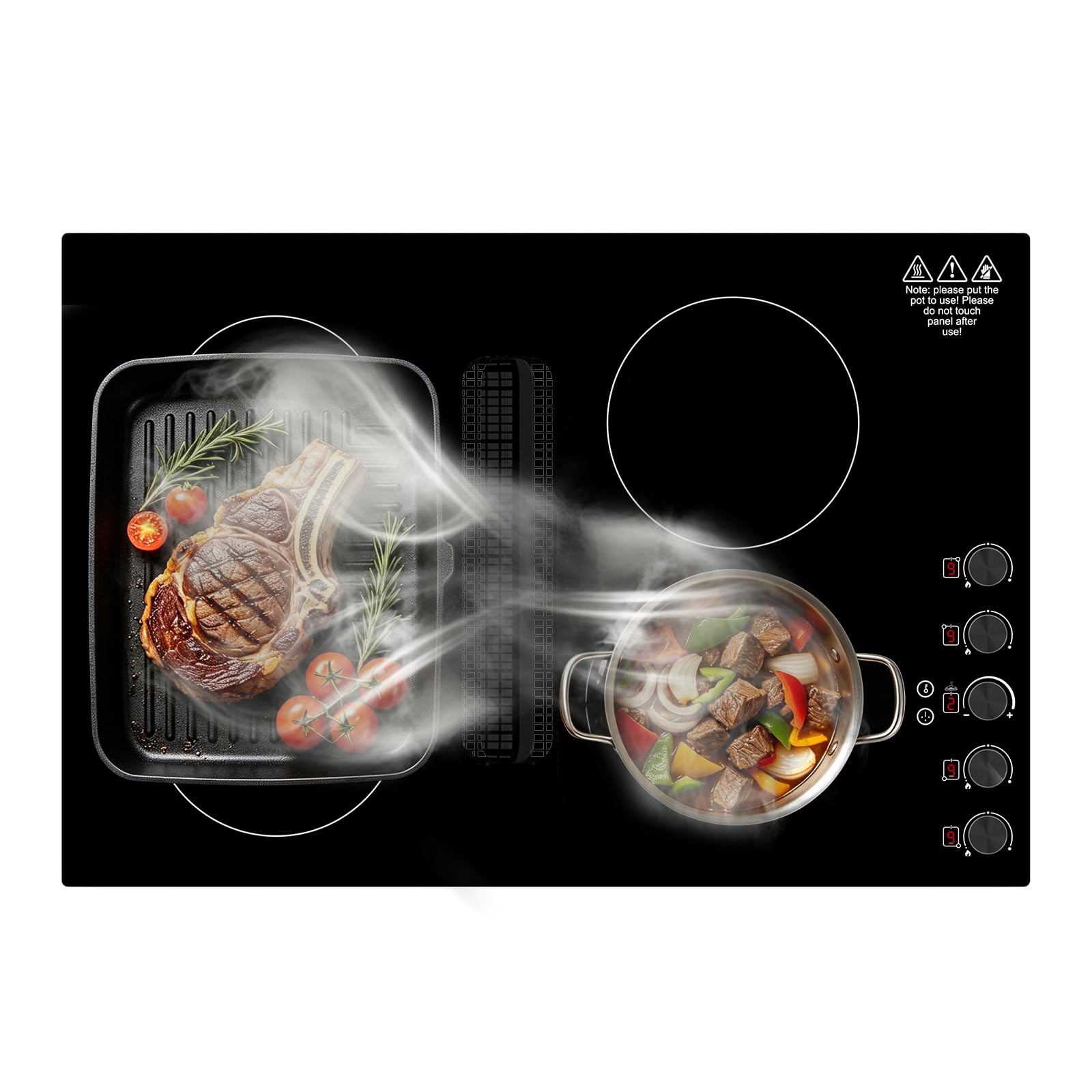 GTKZW Induction Cooktop with Downdraft 30