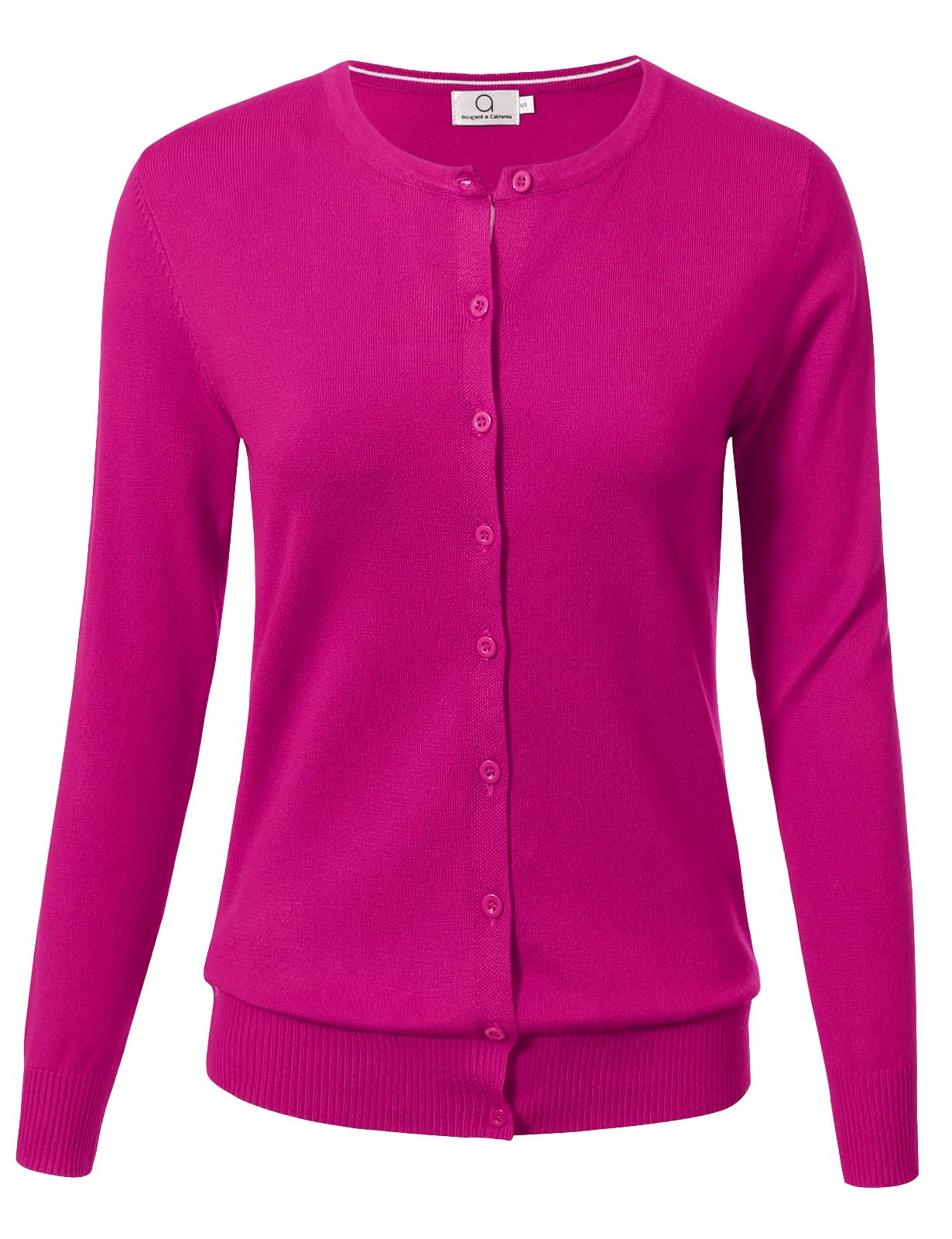Allsense Women's Long-Sleeve Crewneck Cardigan