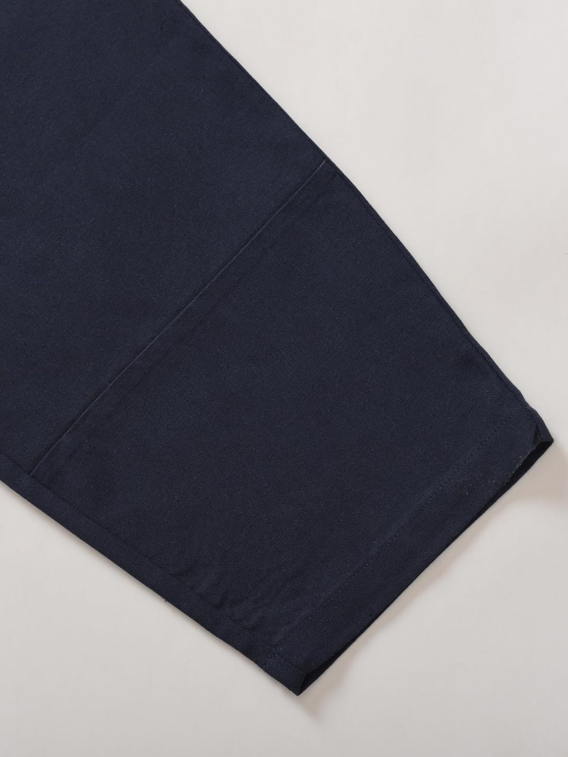 Weintee Women's Petite Linen Pants Barrel Leg - Image 7