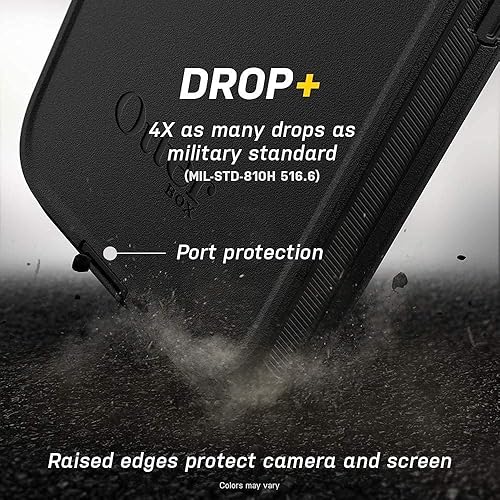 Miniatura 3 de OtterBox Defender Series - Funda resistente para Motorola Edge (solo versión 2022, no Plus) solo funda, embalaje no minorista, color negro