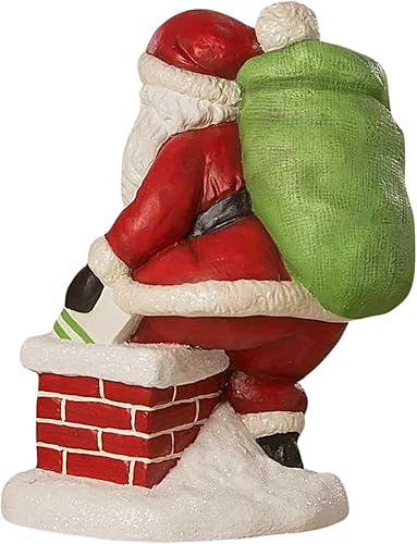 Miniatura 2 de Bethany Lowe Figura de Papá Noel Down The Chimney