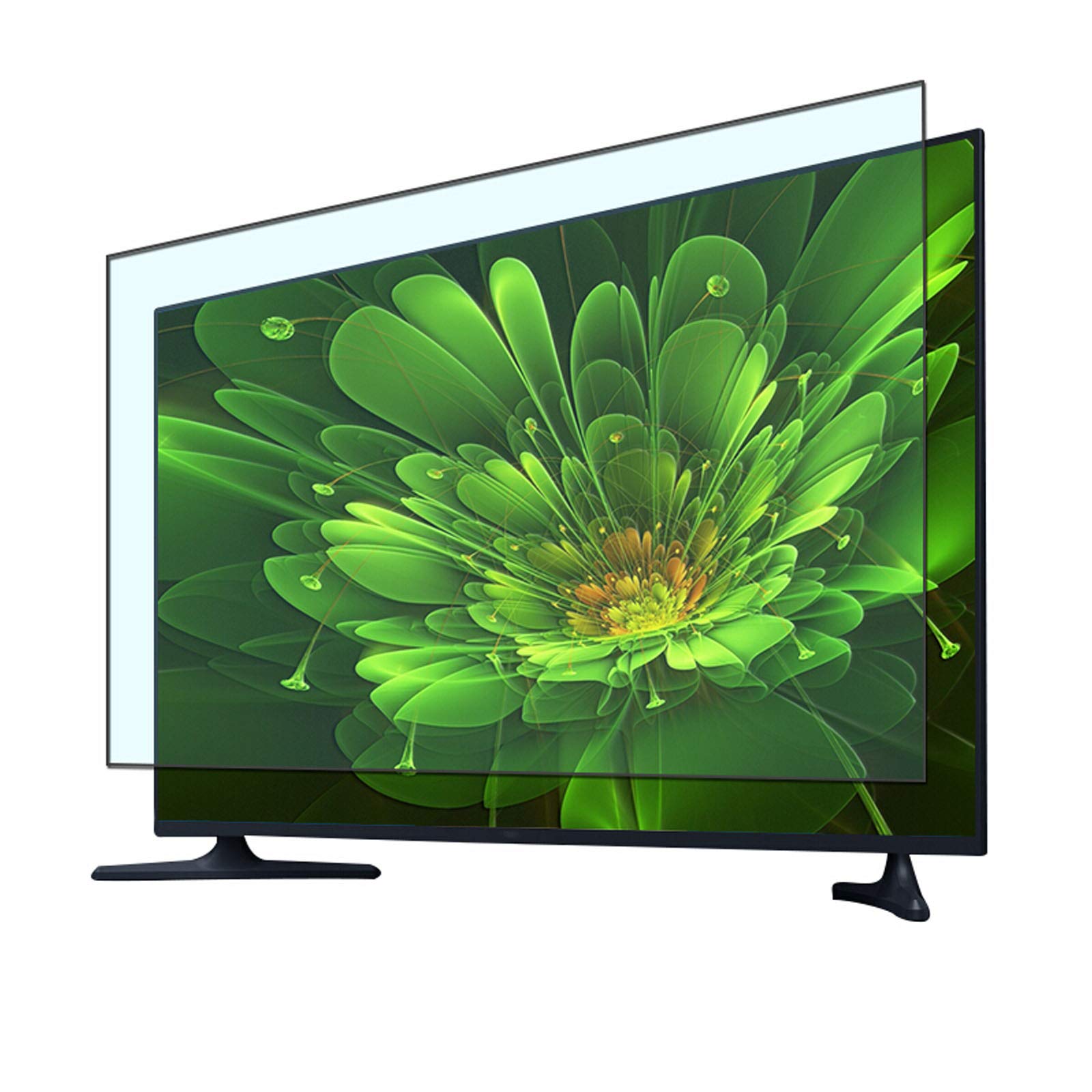 Folia ze szkła hartowanego na ekran telewizora, ochrona oczu przed niebieskim światłem, ekran ochronny do monitora domowego, filtr zapobiegający rozbijaniu/zadrapaniom, 50 cali (1120 x 650 mm)