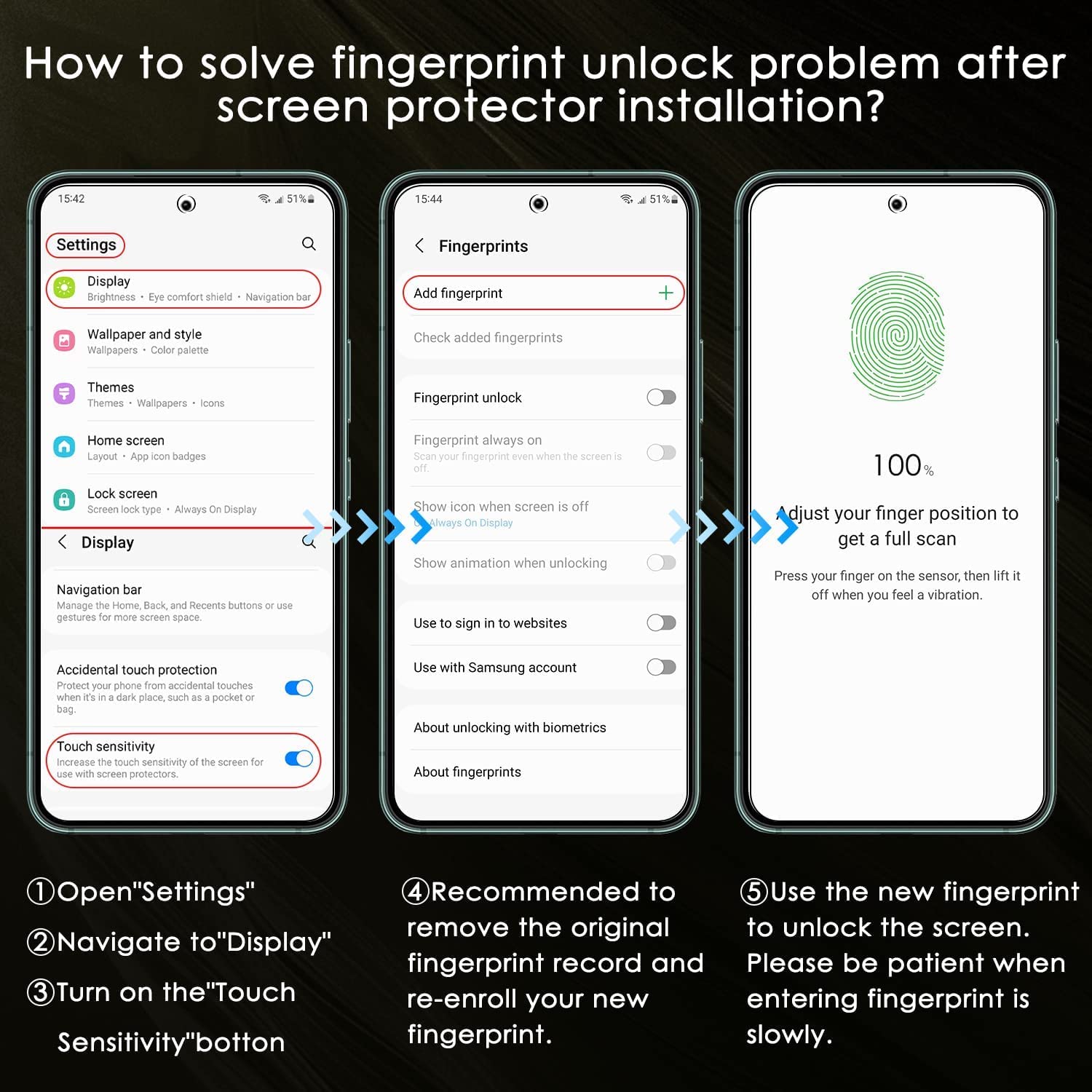 Dla [Samsung Galaxy S25 Ultra] Ochrona ekranu ze szkła hartowanego z łatwym montażem narzędzia ramki, [odblokowanie odcisków palców], odporna na zarysowania, ochrona przed szpiegowaniem