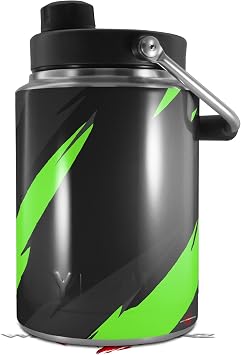 WraptorSkinz Skin Decal Wrap Compatible with Yeti Half Gallon - Jagged Camo Neon Green - JUG NOT INCLUDED