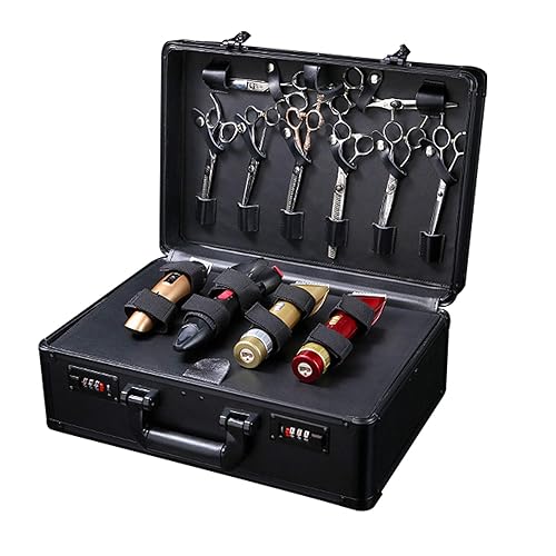 CNCEST Estuche de transporte de peluquería, kit de herramientas de peluquería grande de belleza, estuche de transporte portátil para peluquero para