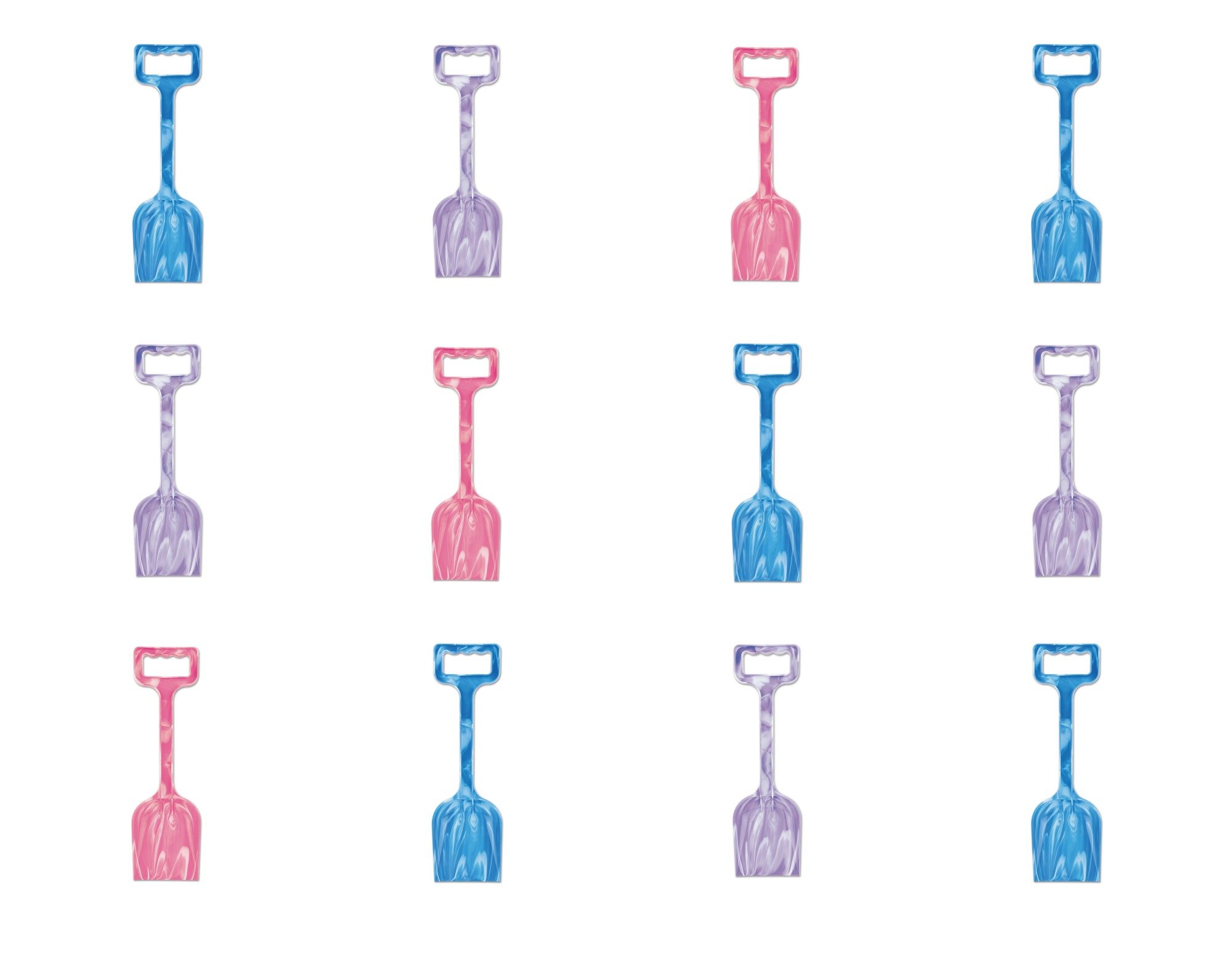 Wilton Bradley 12 Pack of 14 Plastic Marble Spade