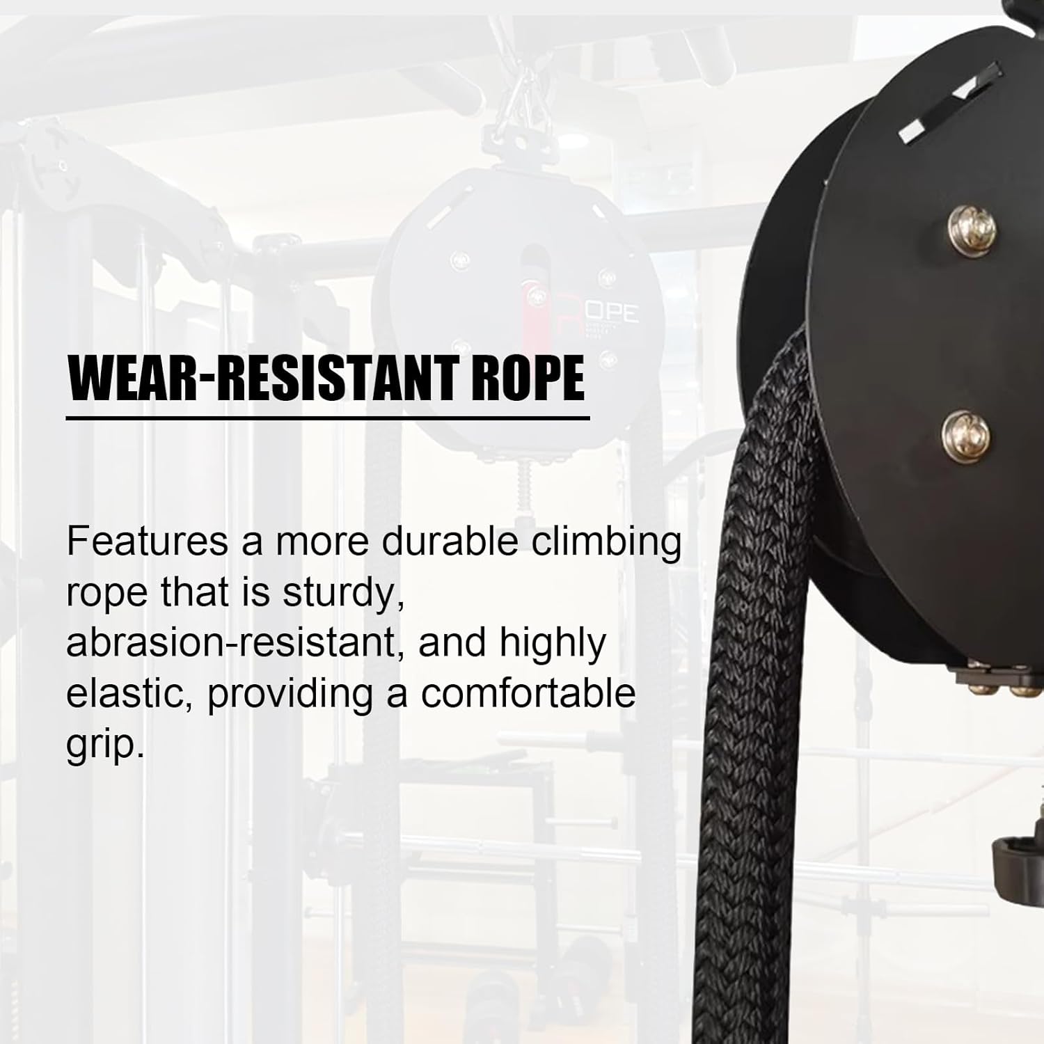Endless Rope Trainer,Adjustable Resistance Trainer Machine, Suspension Endless Rope Pulley System,Closed-Loop Nylon Rope,Home Gym Equipment for Grip, Arms, Back and Body Coordination Exercises