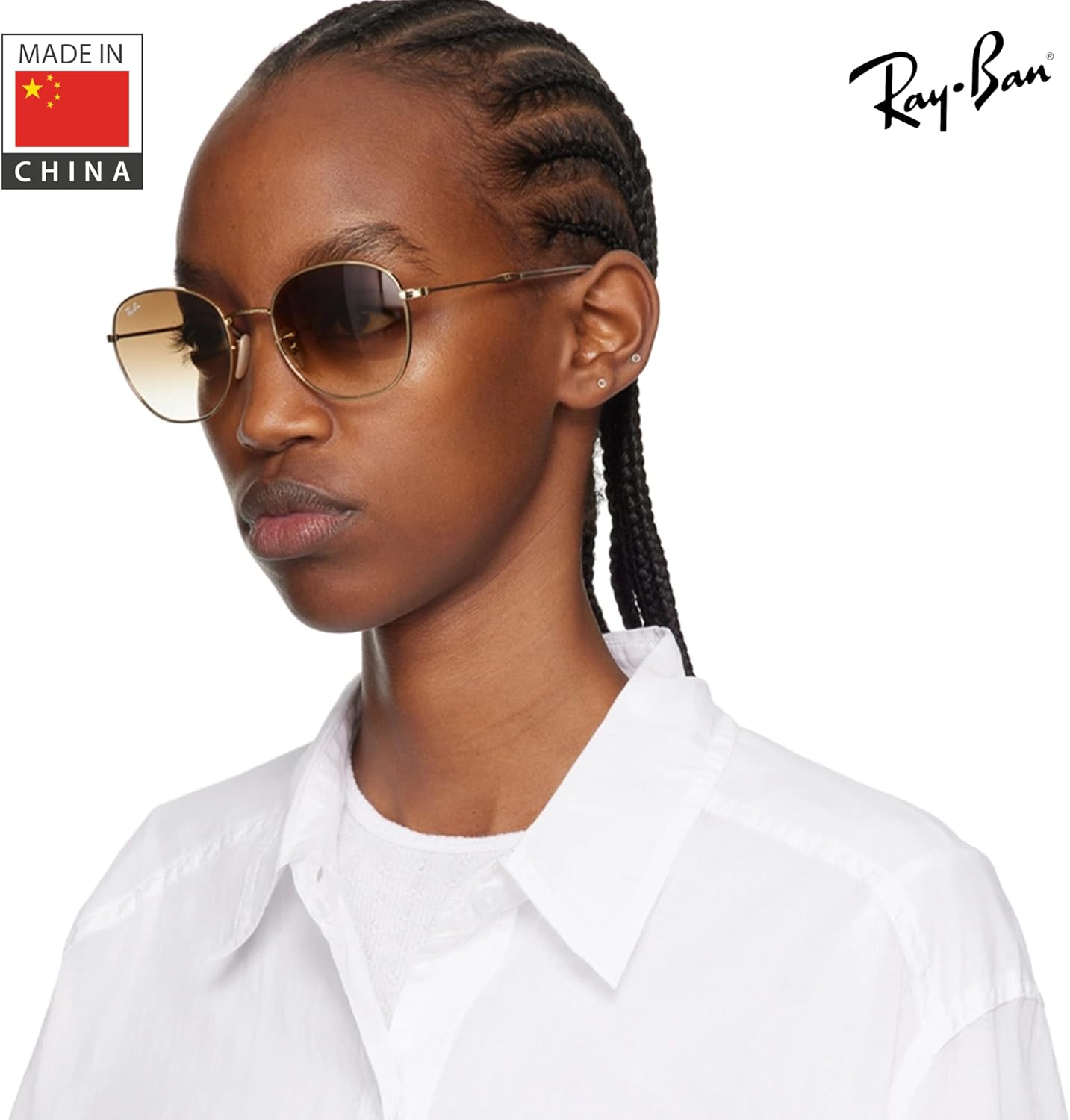Ray-Ban RB3809 Phantos Shaped Sunglasses for Men & Women with Official RAYBAN Eyewear Kit