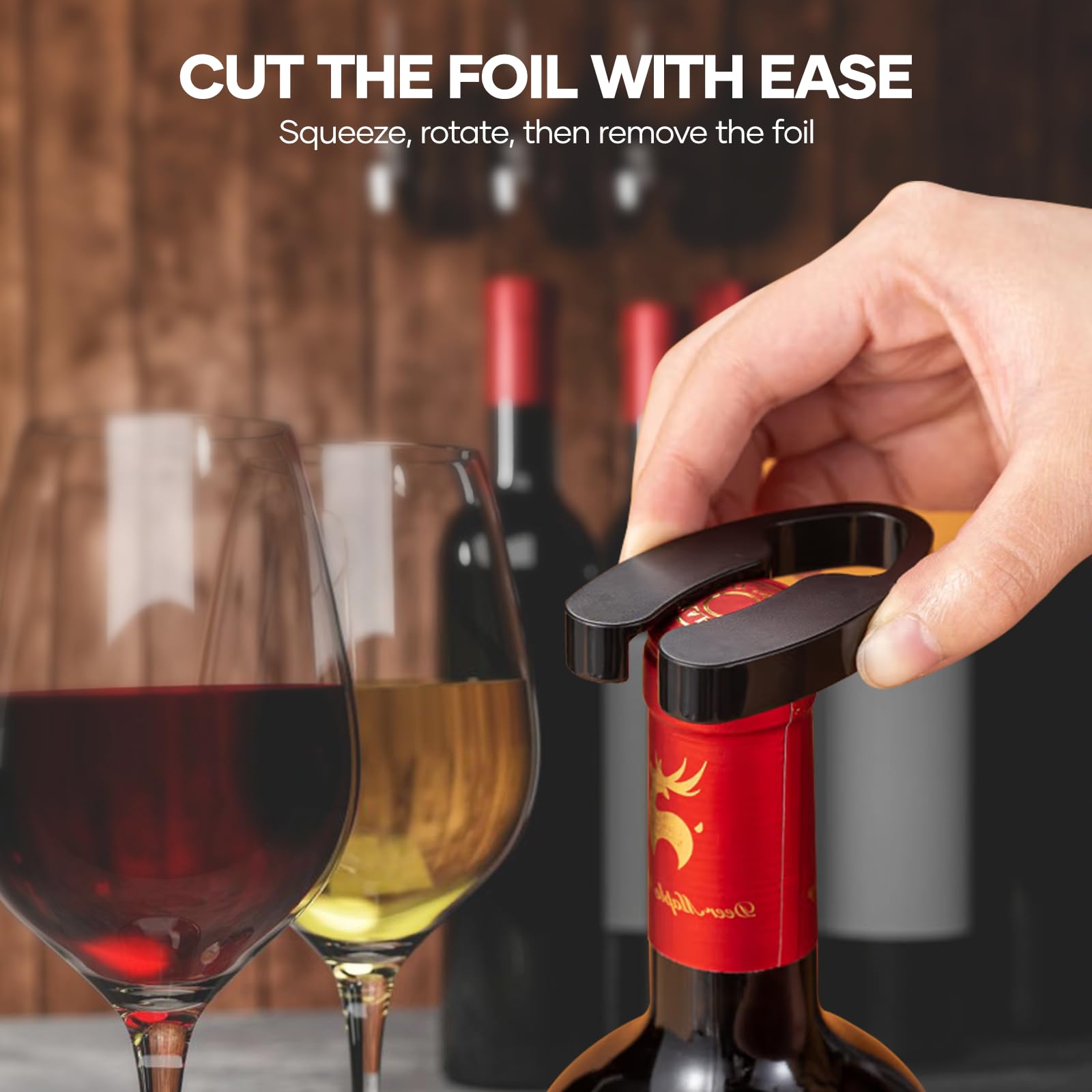 Tire-bouchon électrique rechargeable 6 en 1 pour les amateurs de vin – Ouvre-bouteille