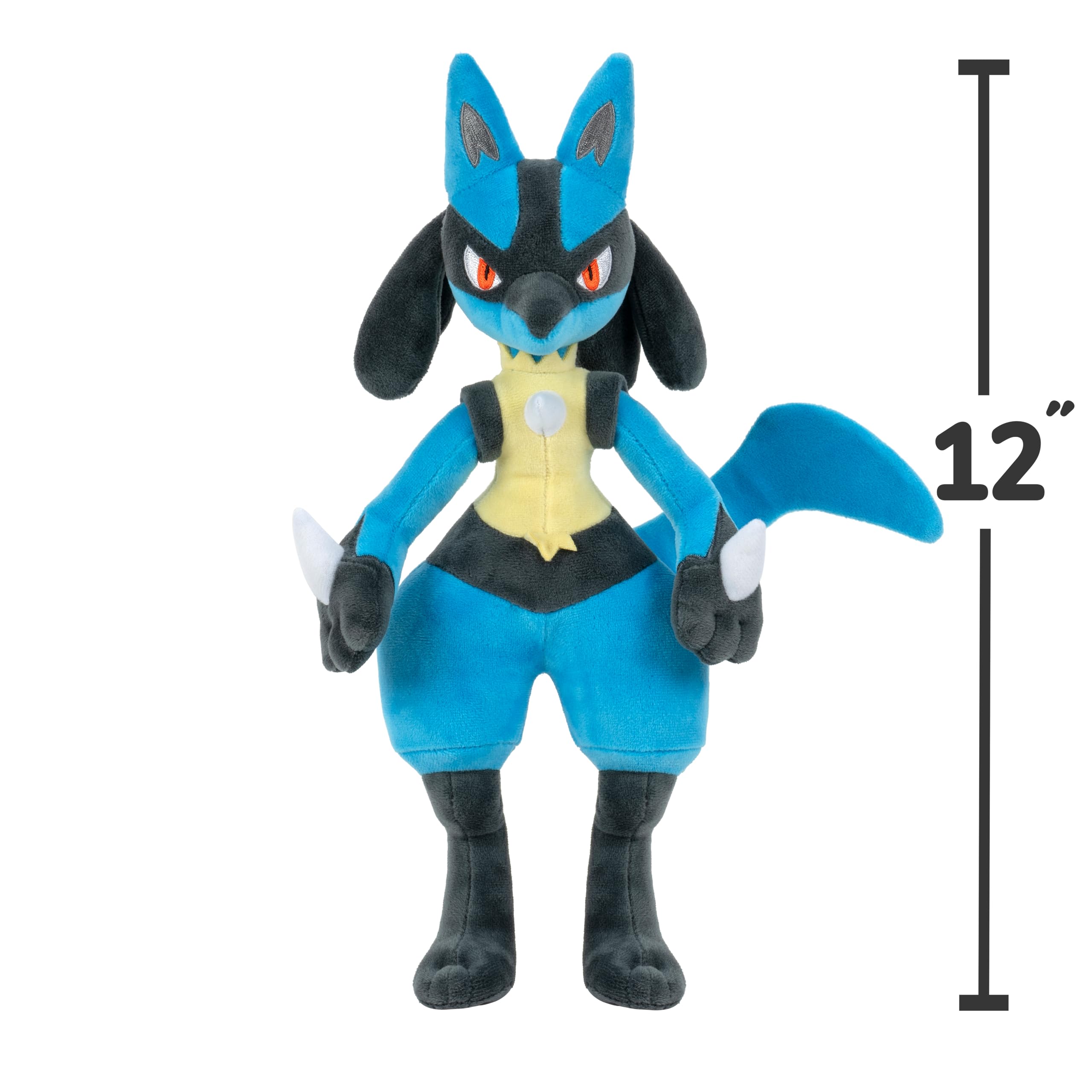 Pokémon PKW4029-30cm Plüsch - Lucario, offizielles Plüsch