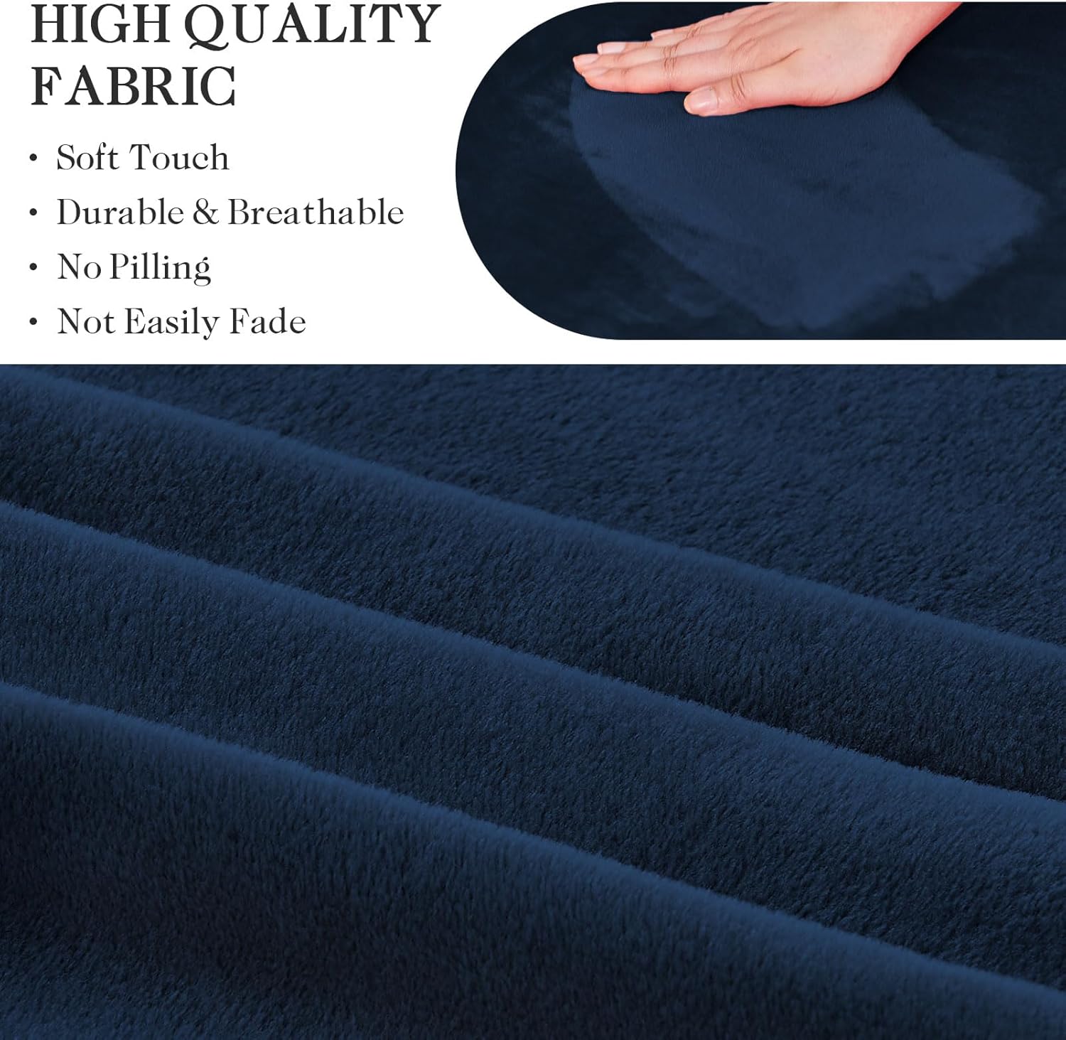 NICEEC Spandex Stretch Accent Chair Covers Armchair Soft Modern Banquet Arm Chair Cover Water Repellent Mid Century Armchair Slipcovers Furniture Protector for Living Room Office Reading(NavyBlue)