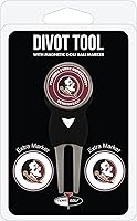 Vista 7 de Team Golf NCAA Unisex-Adult Team Golf NCAA Divot Tool with 3 Golf Ball Markers Pack, Markers are Removable Magnetic Double-Sided Enamel