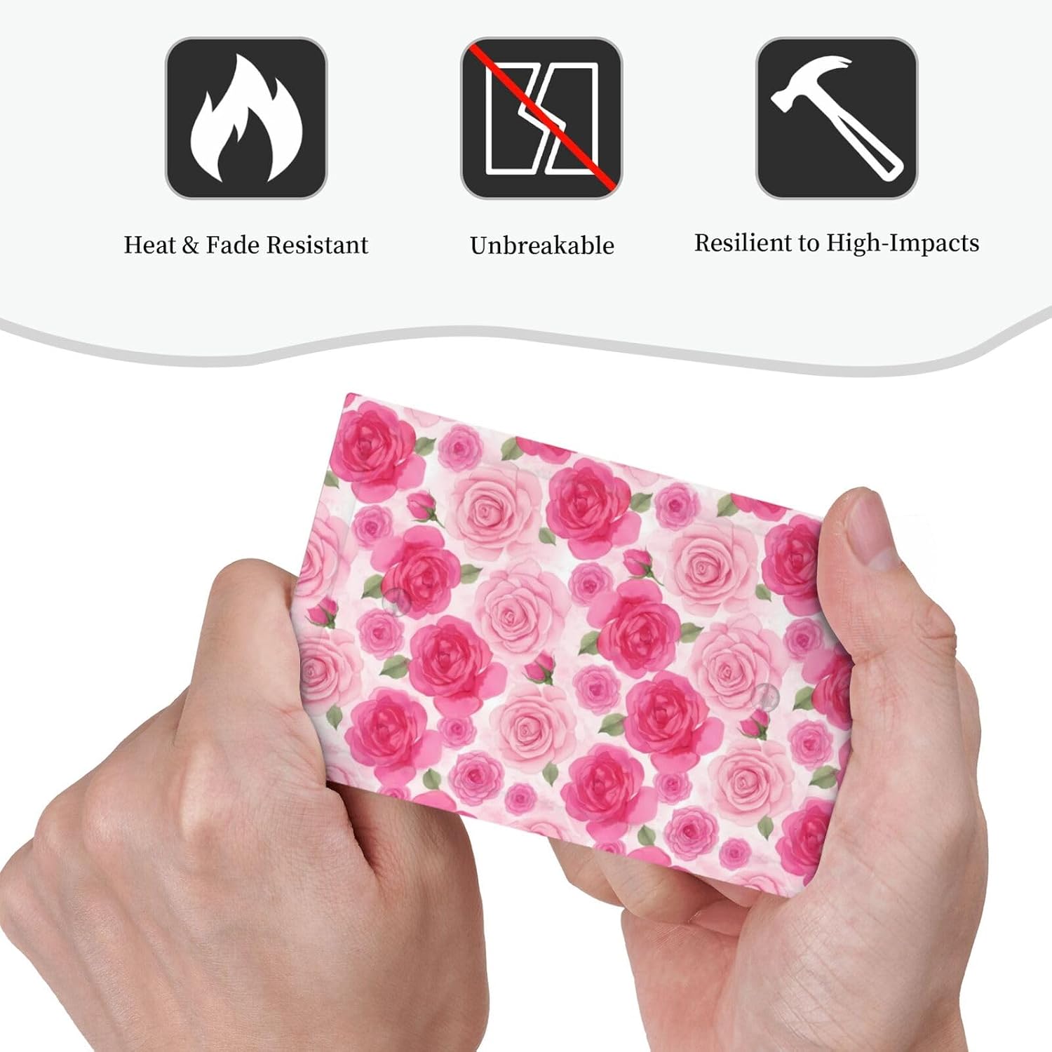 Light Switch Cover Watercolor Pink Roses Flowers Decorative Switch Plates 1 Gang Blank No Device Outlet Covers Electrical Wall Plates for Bathroom Bedroom Decor