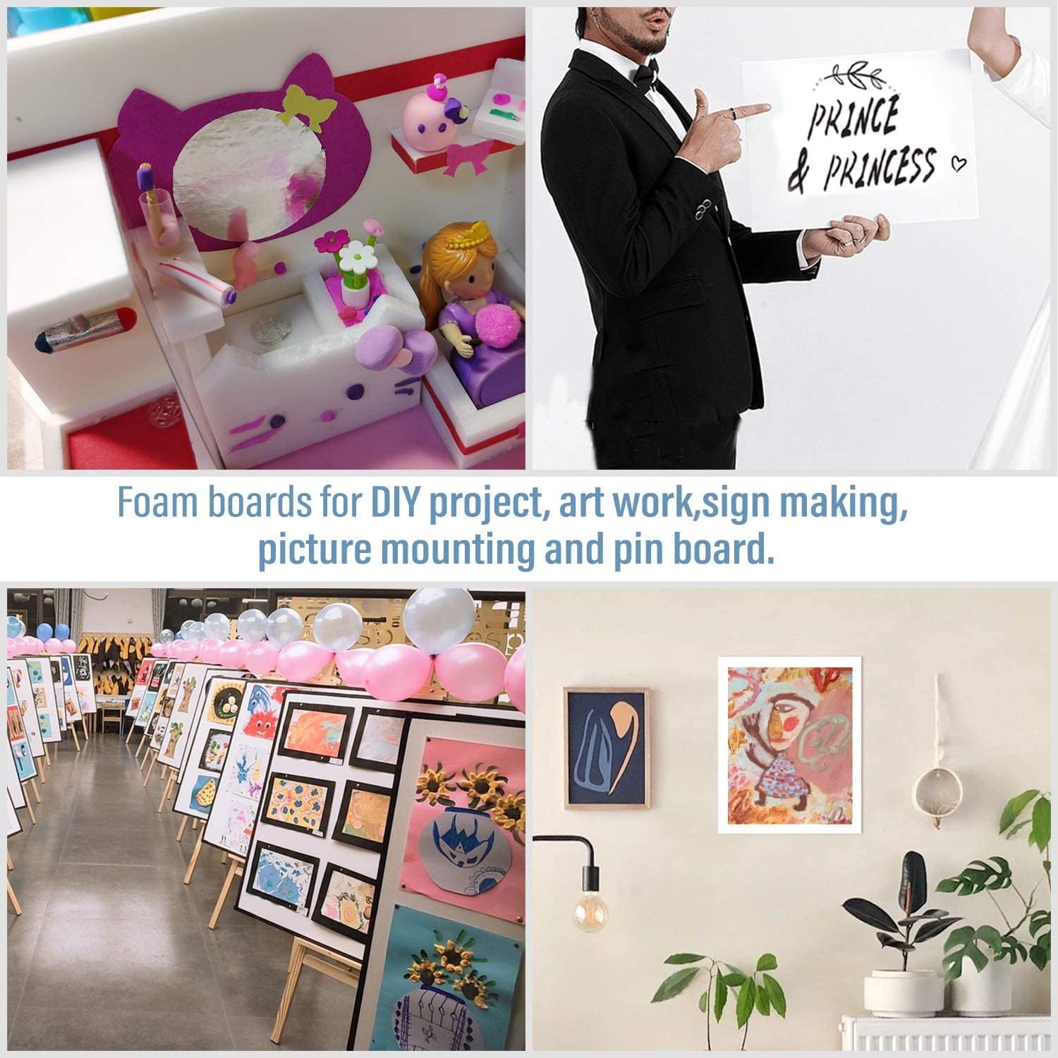 Get Discount 70% Price Golden State Art, Pack of 10, 1/8 Thick, 8x10 White Foam Boards (8x10, White)