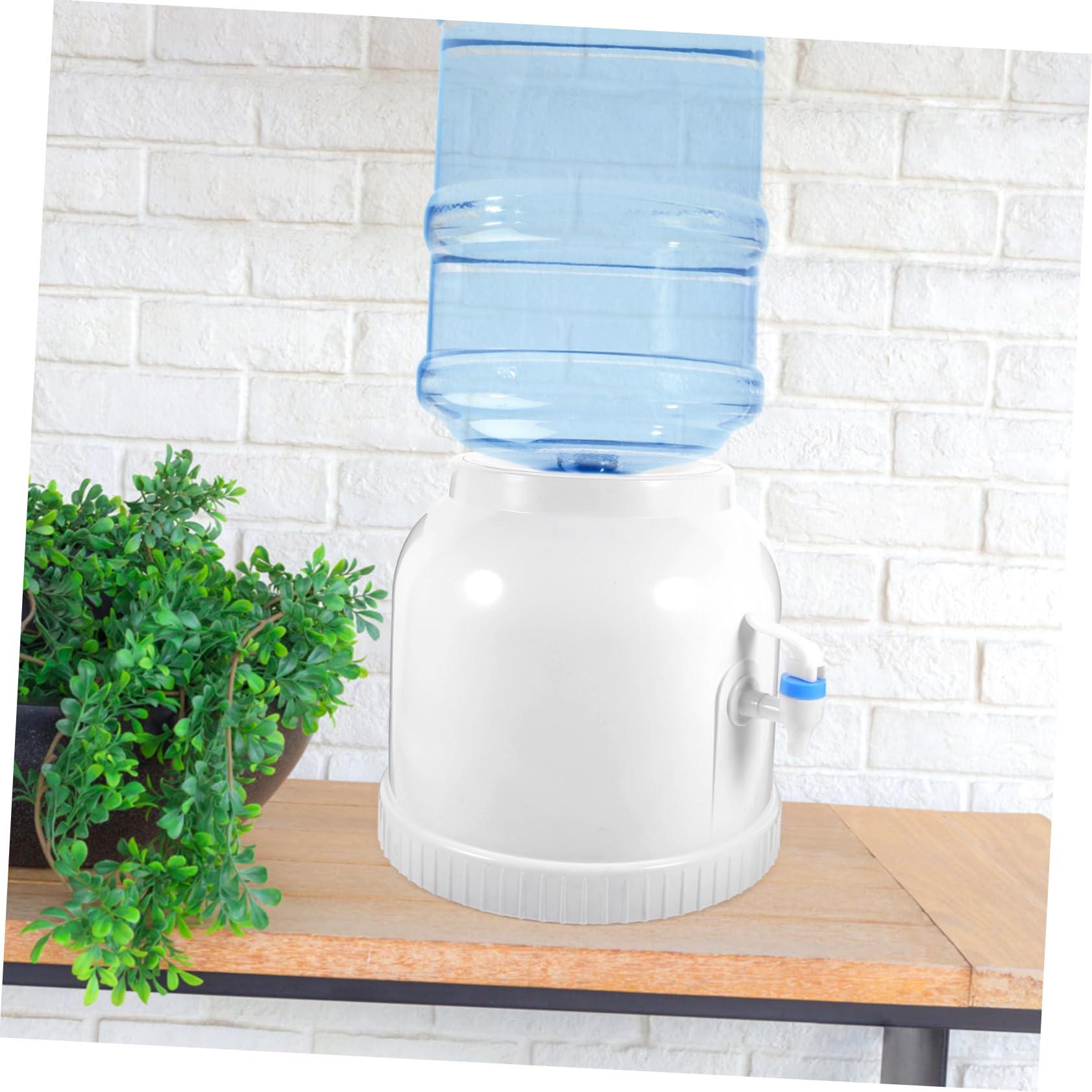 Dispensador de Agua Galón Portátil para Escritorio, Plástico Blanco