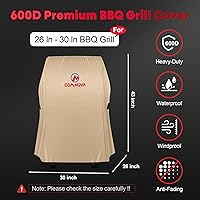 Vista 2 de Comnova Cubierta para Parrilla de 30 Pulgadas - 7105 Cubiertas de BBQ para Parrilla de Gas Weber Spirit 210 Resistente e Impermeable, Cubierta