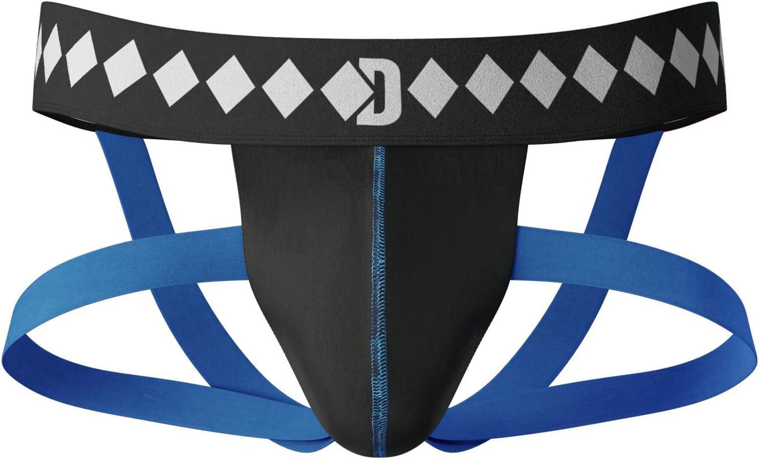 Four-Strap Jock Strap Supporter with Built-in Athletic Cup Pocket for Sports