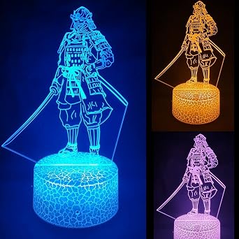 3D Illusion Night Light, 16 Colors Hyrule Crest RGB Lamp with Remote, USB Game Themed Decor Gift for Kids Gamers 4