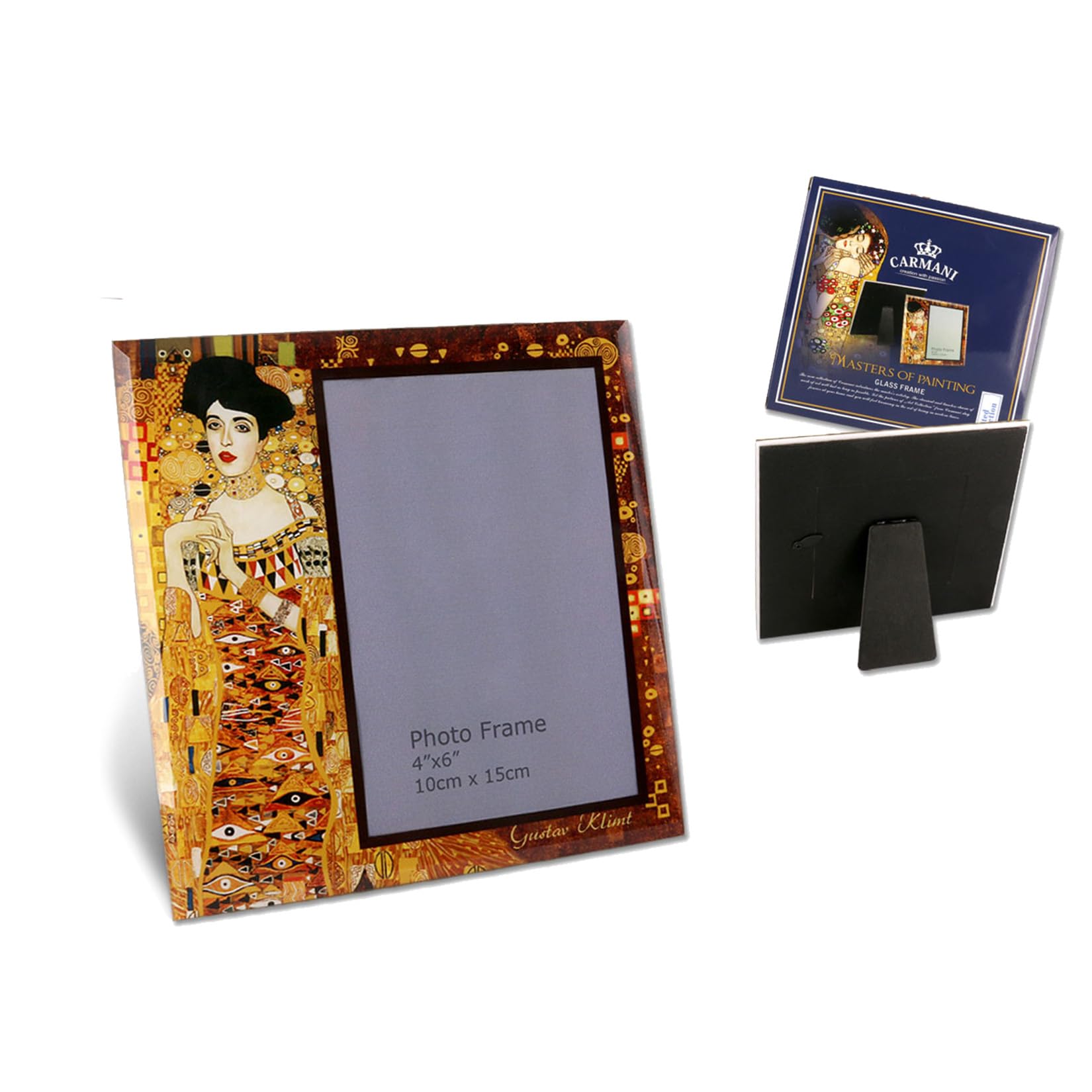 Carmani - Glass Photo Frame Portrait Picture Landscape Frames Klimt 'Adele'