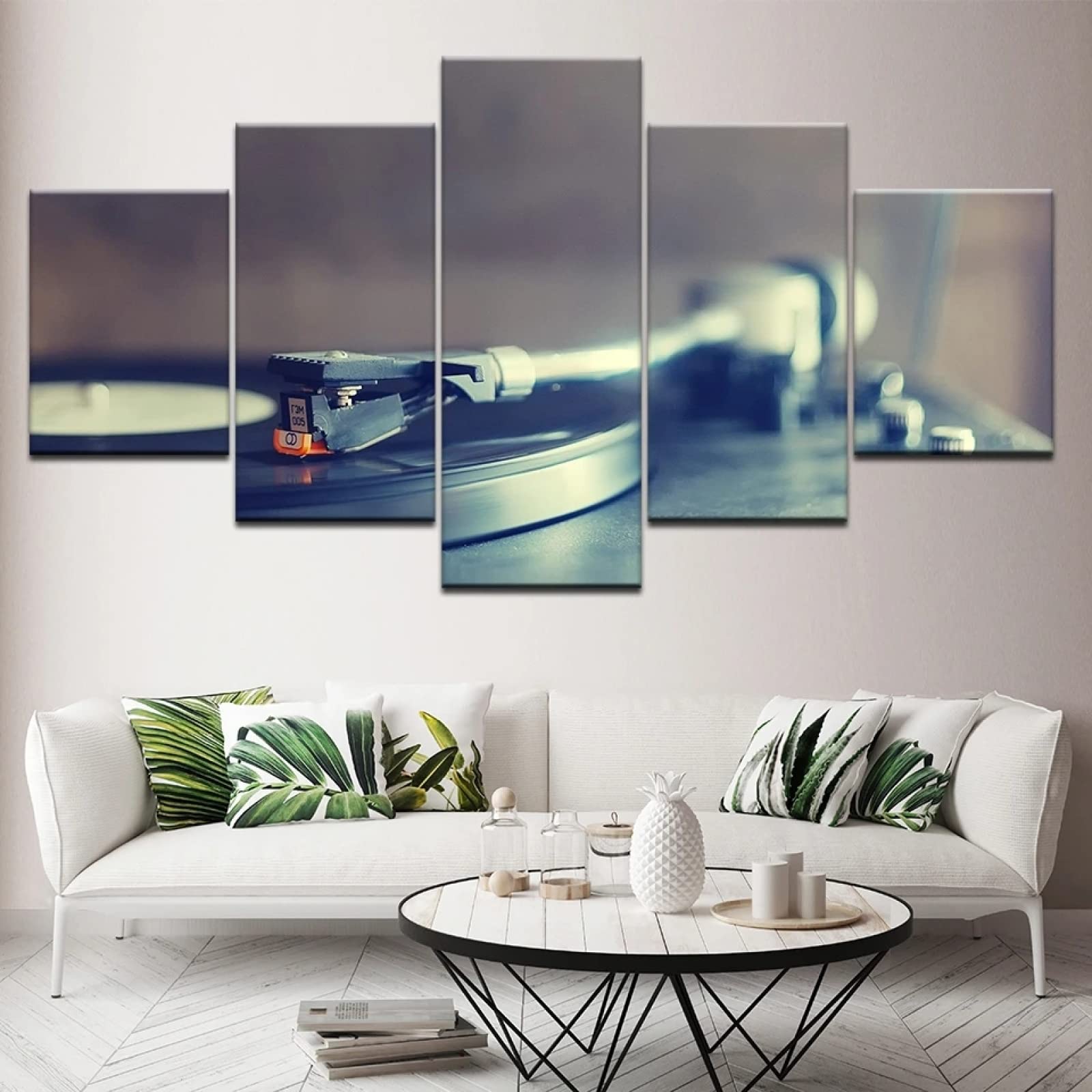 5 pezzi tela artistica da parete Lo-Fi / Jazz / Hip-Hop musica suonando uno strumento HD pittura per soggiorno casa ufficio moderna decorazione da parete incorniciata tela stampa artistica poster per