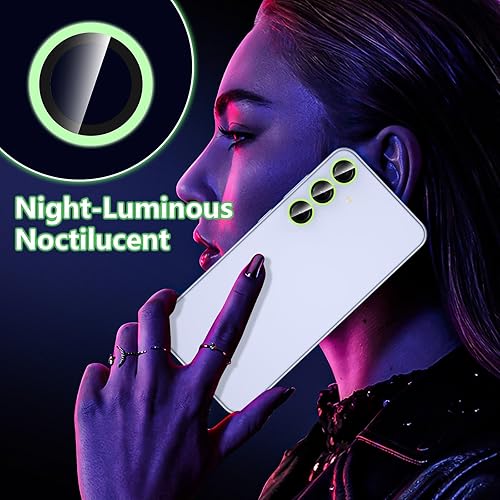 Vista 400 de para Samsung Galaxy Z Flip 7 Protector de Lente de Cámara, Cubierta de Lente de Vidrio Templado con Anillo de Metal Individual, [Fuerte Adhesión] 1