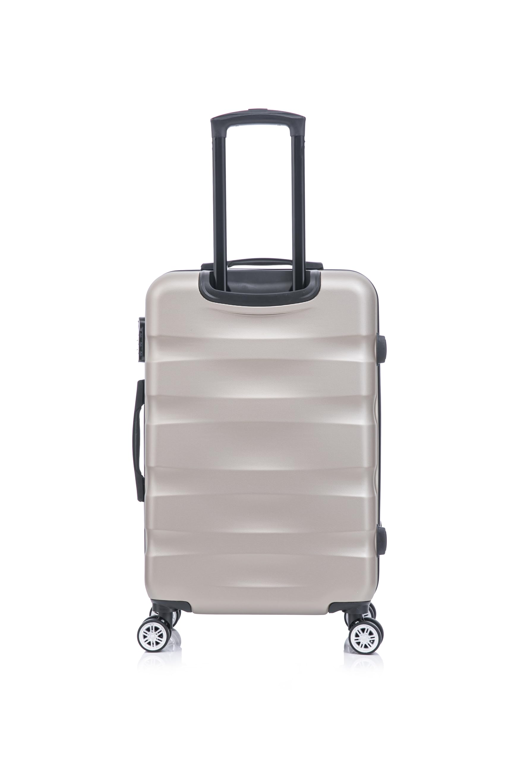 CELIMS - Juego de Maletas | Maletas de Viaje Grandes 23 Kilos + Neceser Mujer| Maleta Grande 23 Kilos 75cm + Neceser Viaje | ABS Ligera| Champán