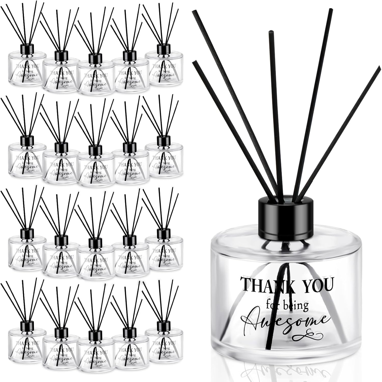 Layhit 20 Pack Thank You Gift Reed Diffuser Bottle Empty
