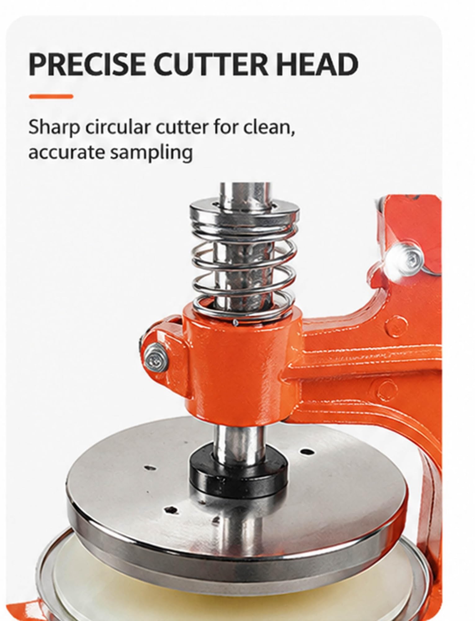 Taglierina rotonda a pressione manuale per tessuti, tappeti, carta e schiuma, campionatore circolare professionale, 100 cm² per un taglio preciso