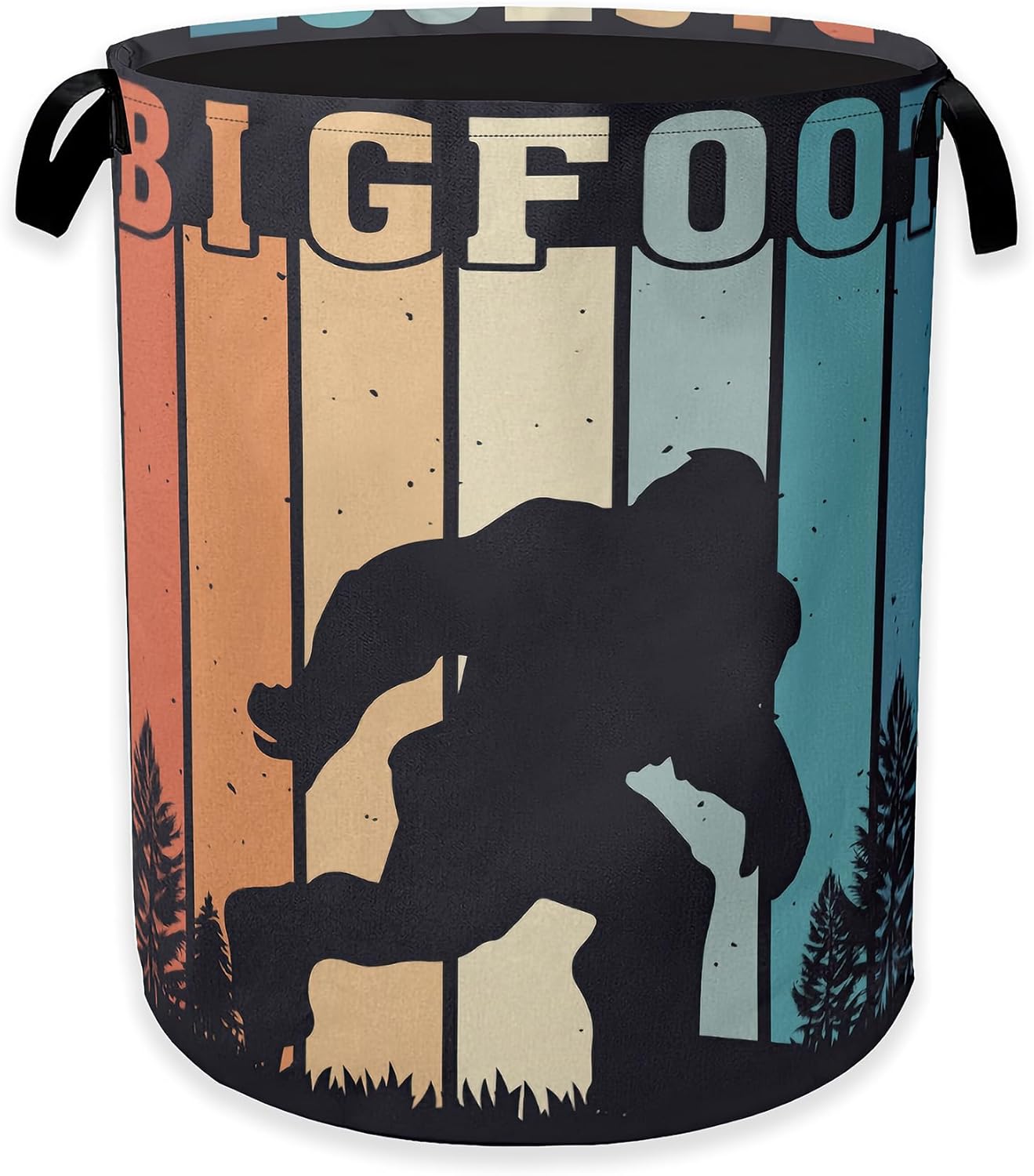 Western Cowboy Laundry Hamper,Vintage Clothes Hamper for Laundry,Waterproof Oxford Toy Storage Collapsible Hampers for Bedroom, Dorm Room,Bathroom,16x20 Inch