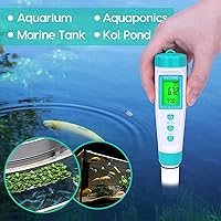 Vista 6 de YINMIK Medidor de pH digital con sonda extra reemplazable, probador de pH de bolsillo para hidroponía, probador de agua preciso para piscina