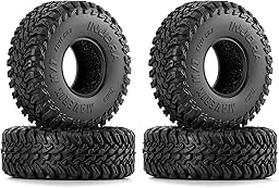 INJORA 41 * 14mm 0.7" MAVERIX M/T Tires for 1/30 Axial SCX30 Upgrade (T7028)