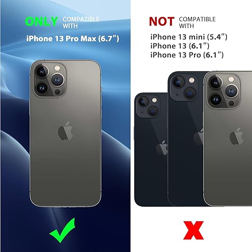 Miniatura 3 de CACOE Funda magnética para iPhone 13 Pro Max de 6.7 pulgadas, compatible con MagSafe y soporte magnético para teléfono de automóvil, funda